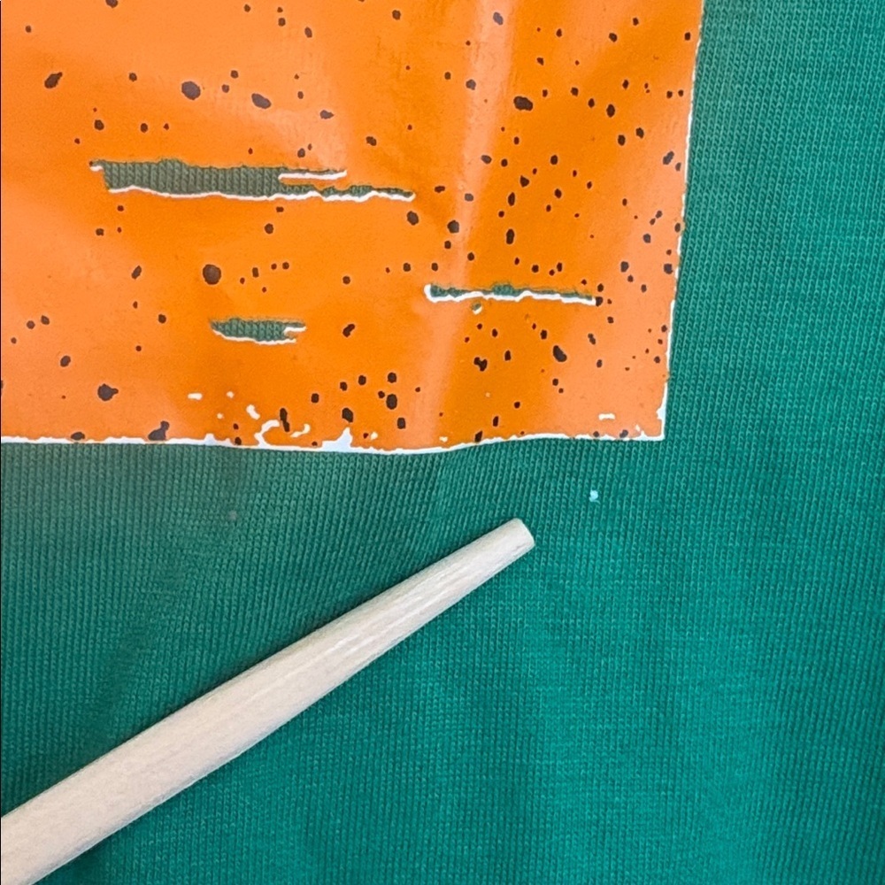 Miracle Artistic NWT Green Orange Shamrock Long Sleeve Boatneck Shirt Top Tee M - Picture 5 of 9